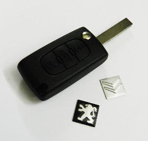 Корпус ключа Peugeot/Citroen 3кнопки